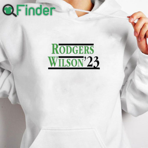 white hoodie Rodgers Garrett Wilson ’23 T Shirt