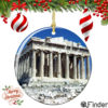 Acropolis Athens Greece Christmas Ornament Porcelain