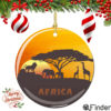 African Christmas Ornament Porcelain