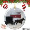 Amish Horse & Buggy Porcelain Christmas Ornament