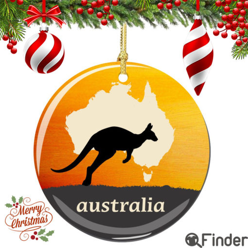 Australia Christmas Ornament Porcelain