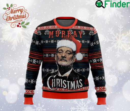 Bill Murray Ugly Christmas Sweater, American Actor Sweatshirt, Comedian All Over Print Sweater, Murray Sweatshirt