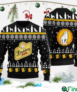 Bundaberg Rum Puppy Snowflake Pattern Christmas Ugly Sweater