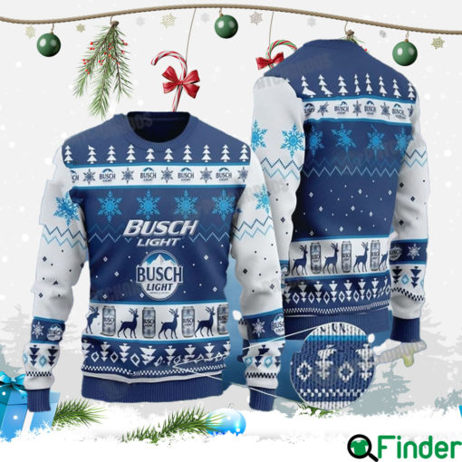 Busch Light Beer Xmas Funny Gift For Friends Ugly Christmas Sweater