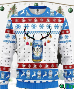 Busch Ugly Christmas White Sweatshirt