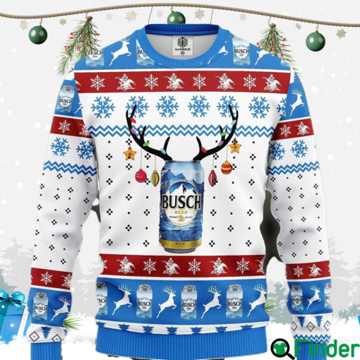 Busch Ugly Christmas White Sweatshirt