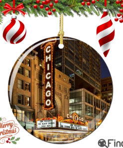 Chicago Porcelain Christmas Ornament