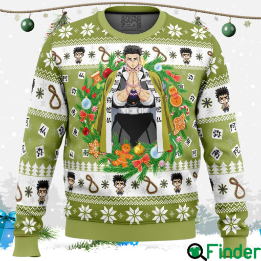 Christmas Gyomei Himejema Demon Slayer Ugly Christmas Sweater