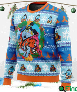 Christmas Jinbe One Piece Ugly Christmas Hoodie Sweater