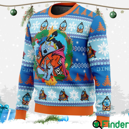Christmas Jinbe One Piece Ugly Christmas Hoodie Sweater