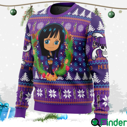 Christmas Nico One Piece Ugly Christmas Sweater Hoodie