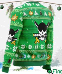 Christmas Zoro One Piece Ugly Christmas Hoodie Sweater