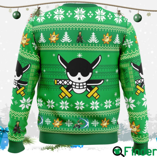 Christmas Zoro One Piece Ugly Christmas Sweater Hoodie