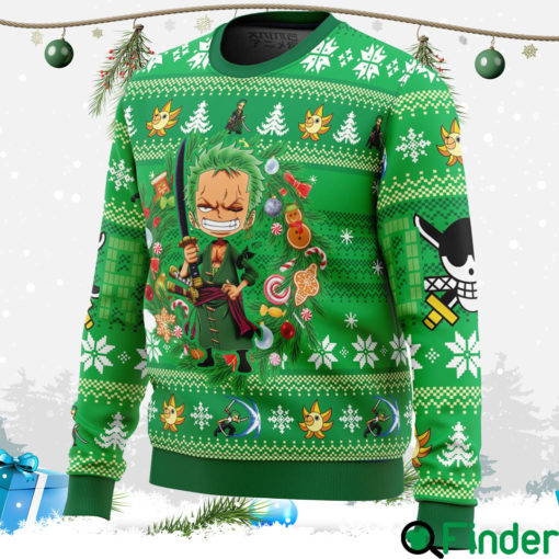 Christmas Zoro One Piece Ugly Christmas Sweaters