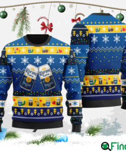 Corona Extra Snowflake Pattern Ugly Christmas Sweater