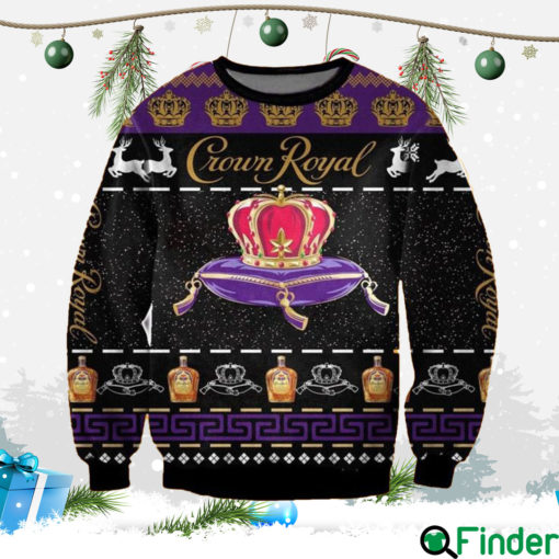 Crown Royal Whiskey Ugly Christmas Unisex Sweater