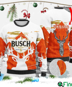 Custom Busch Beer Ugly Christmas Sweater