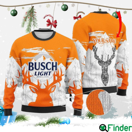 Custom Busch Light Ugly Christmas Sweater