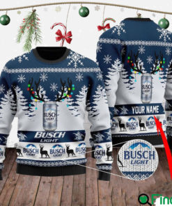 Custom Busch Light Ugly Christmas Sweater