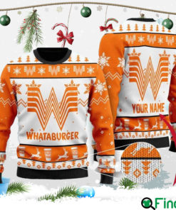 Custom Whataburger Ugly Christmas Sweater