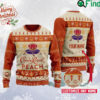 Customized Crown Royal Peach Ugly Christmas Sweater, Crown Royal Whisky Sweatshirt, Whisky Logo All Over Print Sweater, Gift For Fan