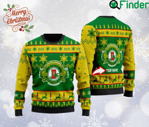 Customized Di xie Brewing Co Ugly Christmas Sweater, Di xie Beer Sweatshirt, Di xie Logo All Over Print Sweater, Xmas Sweater, Gift For Fan