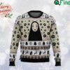 Customized No Face and Soot Sprites Ugly Christmas Sweater, Spirited Away Sweatshirt, Japanese Cartoon All Over Print Sweater