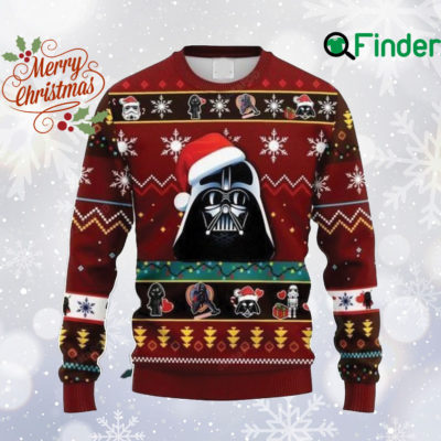 Darth Va der Ugly Xmas Sweater, Darth Va der All Over Print Sweatshirt, Star Wars Character Ugly Sweater