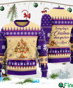 Everyday Is Christmas When U Have Crown Royal Ugly Sweater