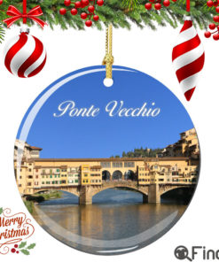 Florence Ponte Vecchio Christmas Ornament Porcelain