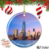 Freedom Tower Christmas Ornament Porcelain