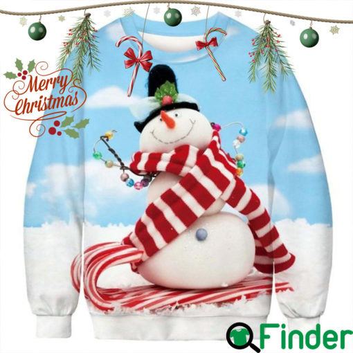 Friendly Snowman Ugly Christmas Sweater