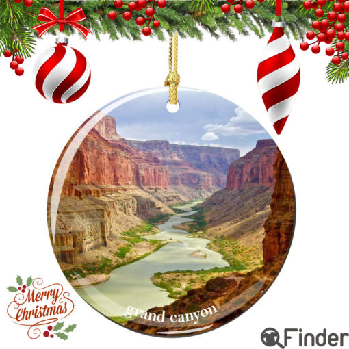 Grand Canyon Christmas Ornament, Porcelain