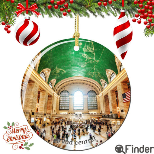 Grand Central Terminal Porcelain Christmas Ornament