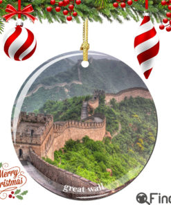 Great Wall of China Porcelain Christmas Ornament