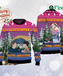 Heartstopper Nick And Charlie Ugly Christmas Sweater, Heartstopper S2 Sweatshirt, LQBT Pride Sweater, Heartstopper Book Merch, Gift For Fan