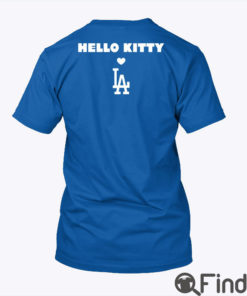 Hello Kitty Dodgers Shirt Hello Kitty Loves Los Angeles Dodgers