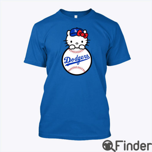 Hello Kitty Dodgers T Shirt Hello Kitty Loves Los Angeles Dodgers