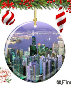 Hong Kong Christmas Ornament Porcelain