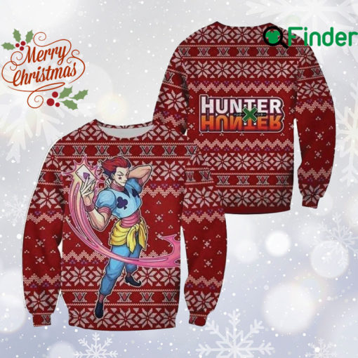 Hunter x Hunter Anime Characters Ugly Xmas Sweater, Po ke mon Ghosts All Over Print Sweatshirt, Japanese Manga Cartoon Ugly Sweater