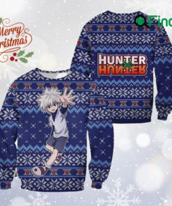 Hunter x Hunter Anime Characters Ugly Xmas Sweater, Po ke mon Ghosts All Over Print Sweatshirt, Japanese Manga Cartoon Ugly Sweater, Christmas Gift