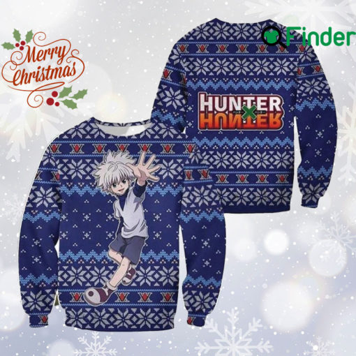 Hunter x Hunter Anime Characters Ugly Xmas Sweater, Po ke mon Ghosts All Over Print Sweatshirt, Japanese Manga Cartoon Ugly Sweater, Christmas Gift