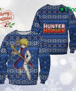 Hunter x Hunter Anime Characters Ugly Xmas Sweater, Po ke mon Ghosts All Over Print Sweatshirt, Japanese Manga Cartoon Ugly Sweater Sweatshirt