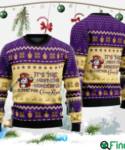 It's Time For Crown Royal Everywhere Ugly Christmas Sweater