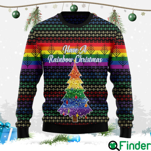 Lgbt Rainbow Christmas Ugly Sweater