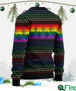 Lgbt Rainbow Christmas Ugly Sweater Hoodie