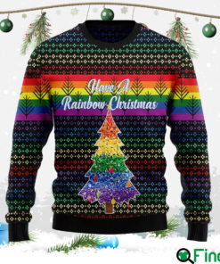 Lgbt Rainbow Christmas Ugly Sweatshirt