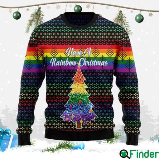 Lgbt Rainbow Christmas Ugly Sweatshirt