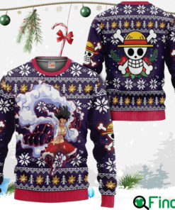 Luffy Gear 4 Ugly Christmas Sweater One Piece Anime Xmas Gift