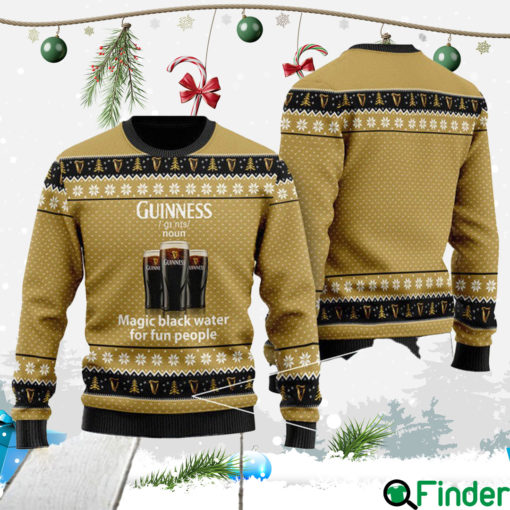 Magic Black Water Guinness Christmas Sweater